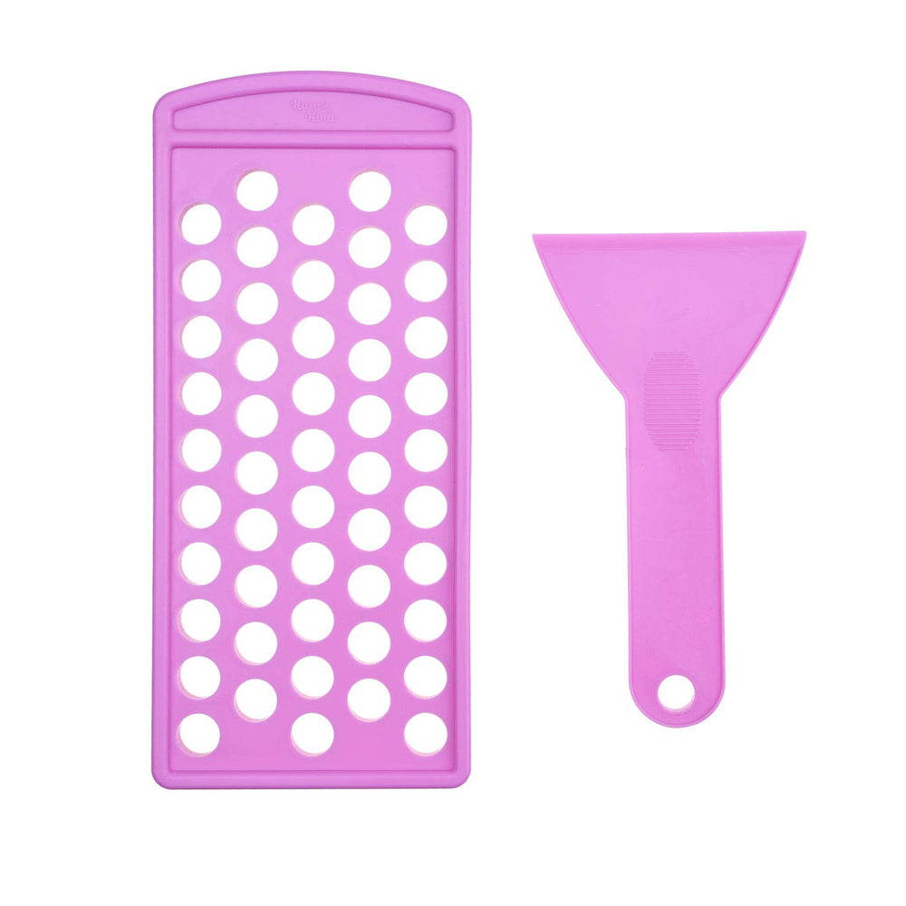 Kare & Kind front view tray and spatula showing full 50-cavity capacity and neat organization