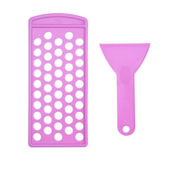 Kare & Kind front view tray and spatula showing full 50-cavity capacity and neat organization