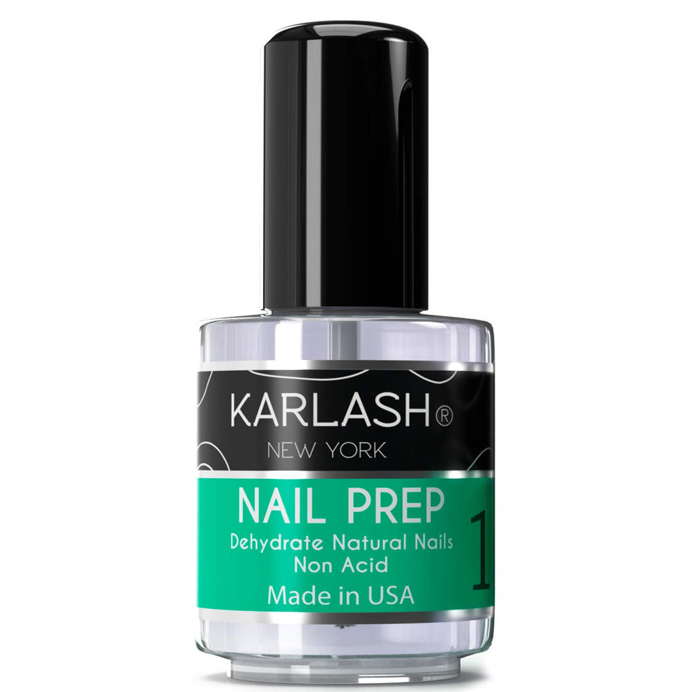 Karlash applying to natural nail demonstrating improved adhesion benefit