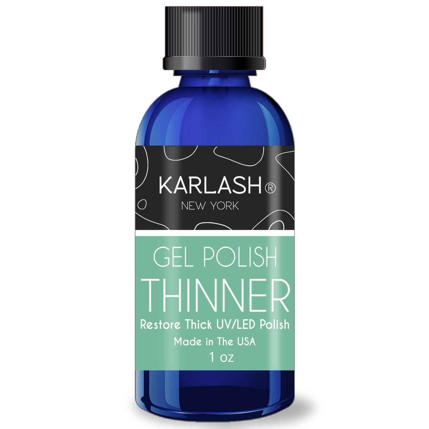 Karlash dropper close-up dispensing thinner, demonstrating controlled dosing to revive polish consistency