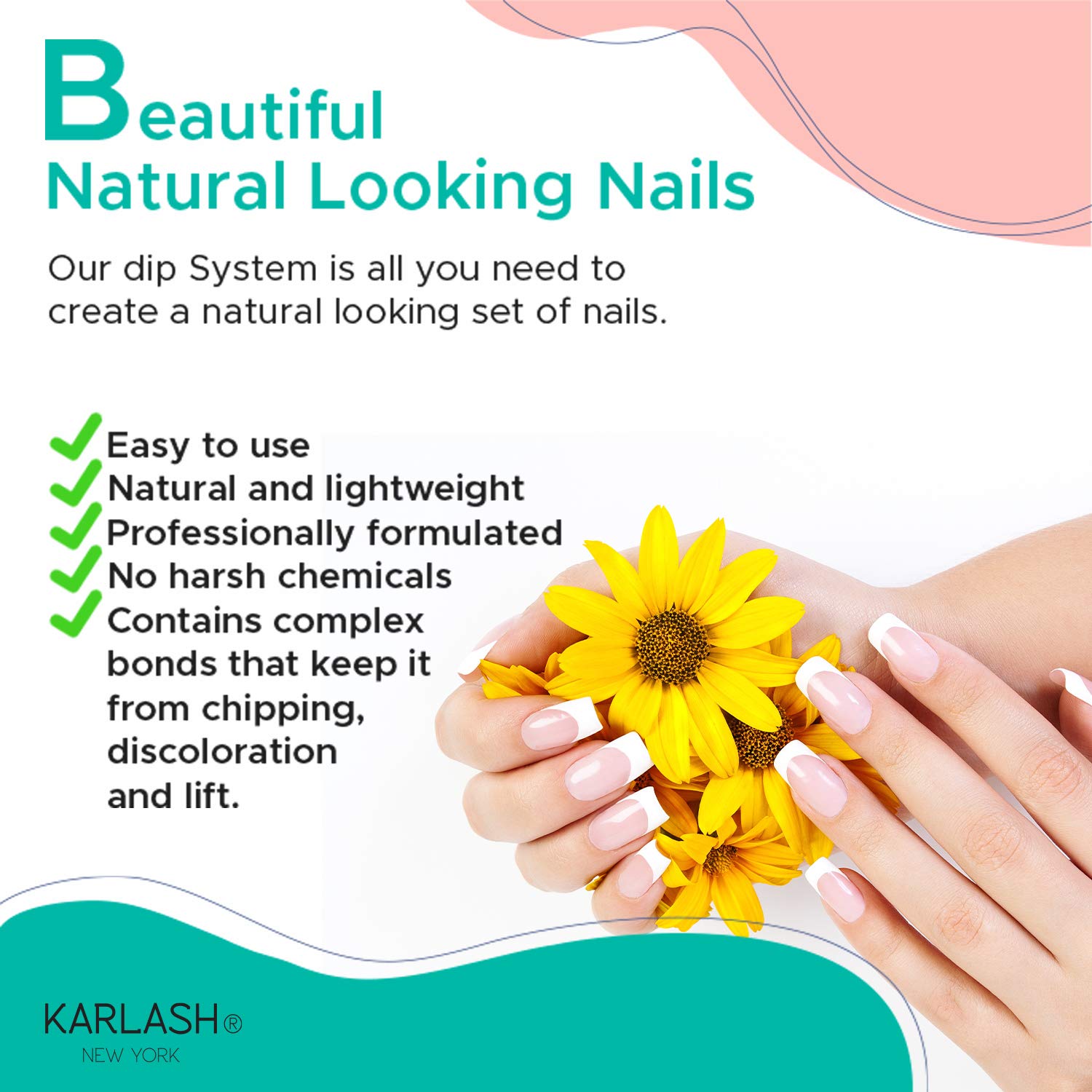 Karlash applied on a model hand demonstrating durable finished look