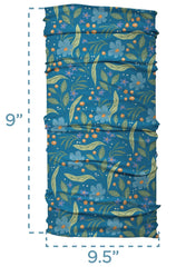 Karma bird headband wrapped as ponytail and wrist scarf showing versatile styling options