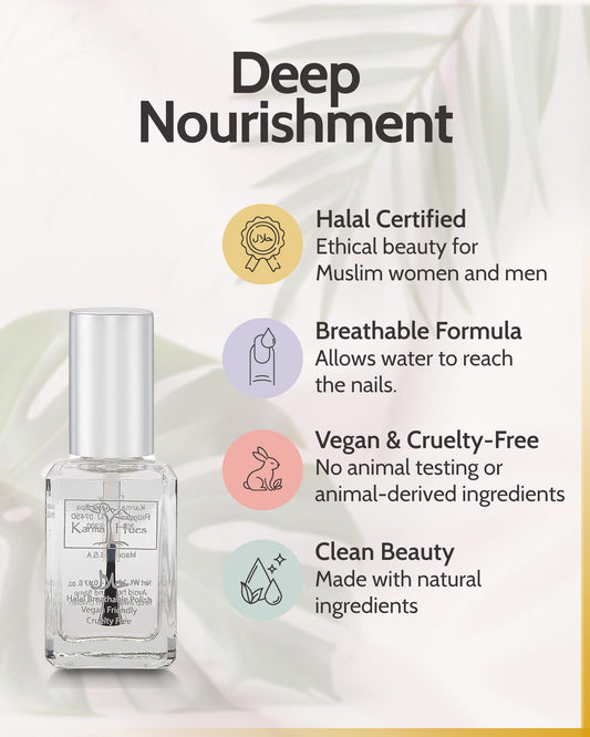 karma organic label close-up highlighting halal certification and formula