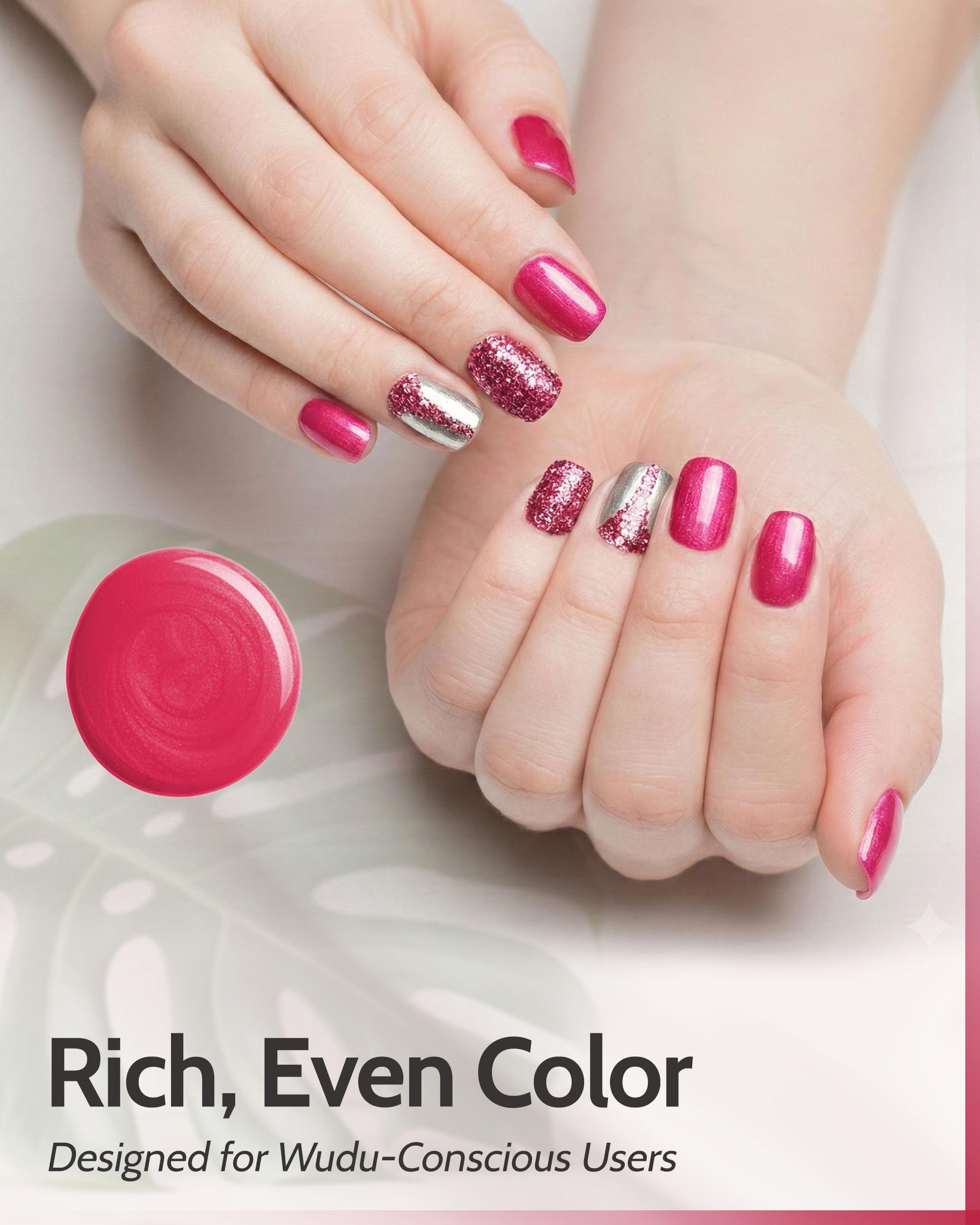 karma organic Ayshah pedicure on toes showing long-lasting color benefit