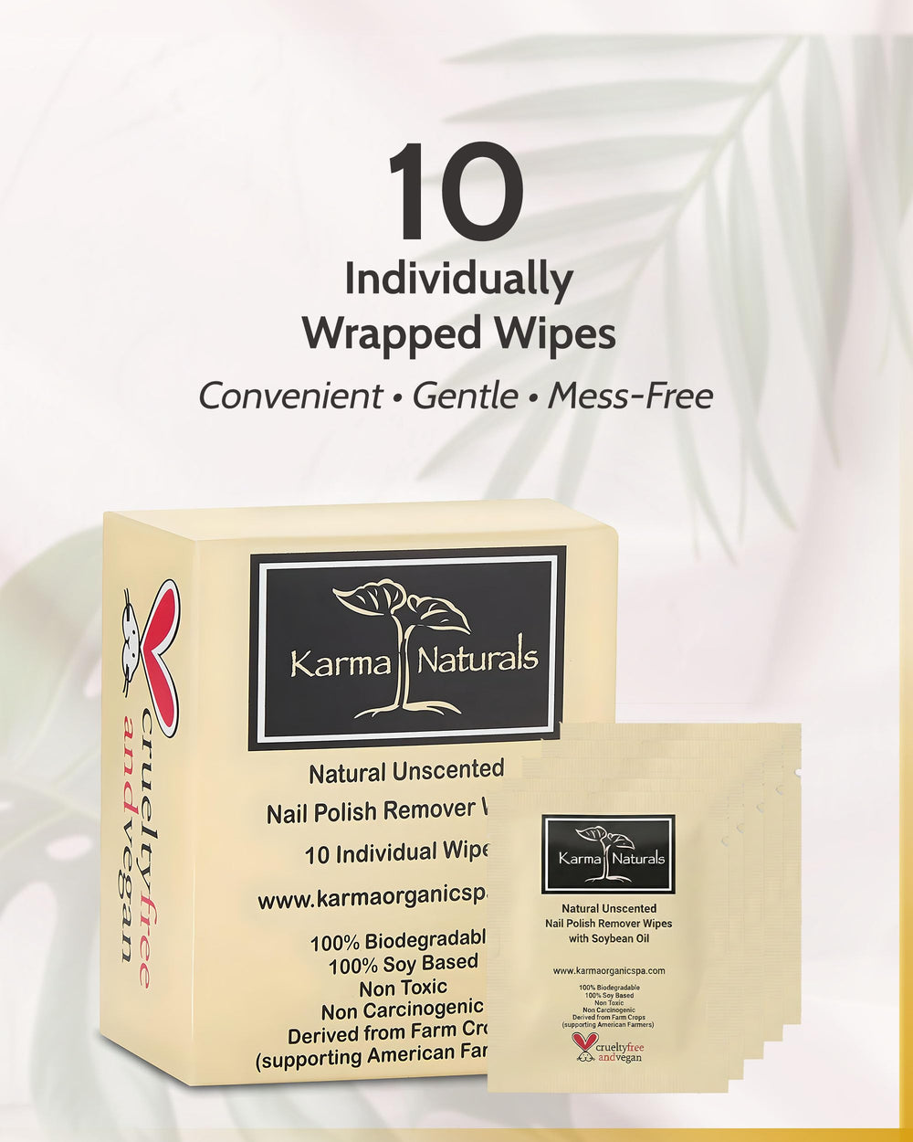 karma organic before and after nails showing clean nails and hydrated look