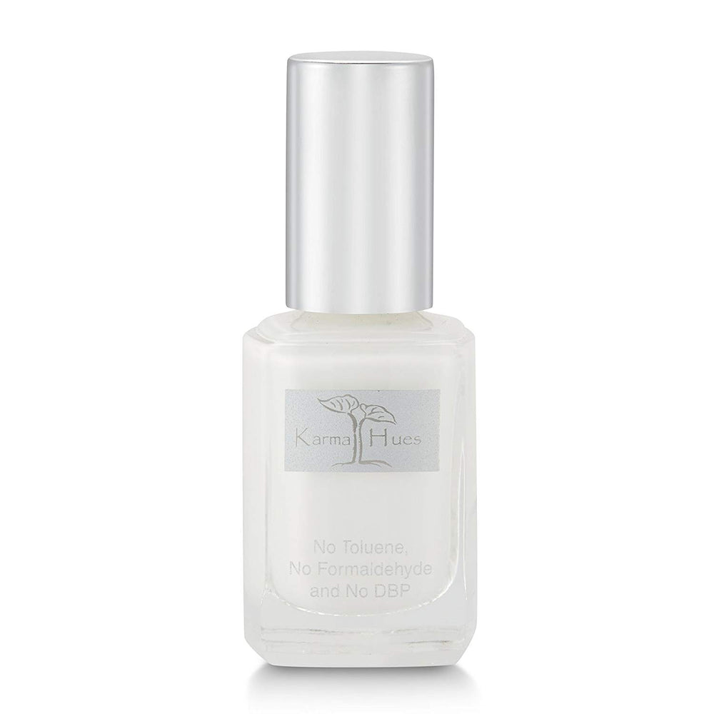 karma organic bottle front showing clean, non toxic polish benefit