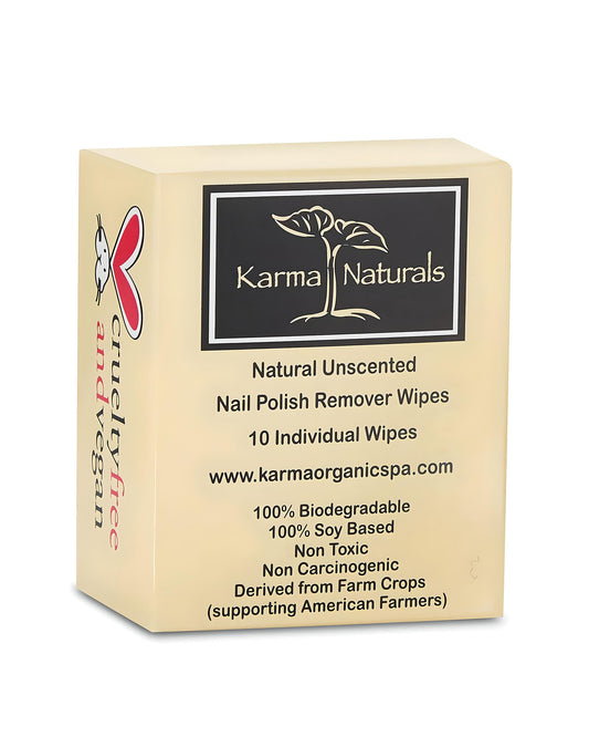 karma organic front packet showing branding and compact travel-ready benefits