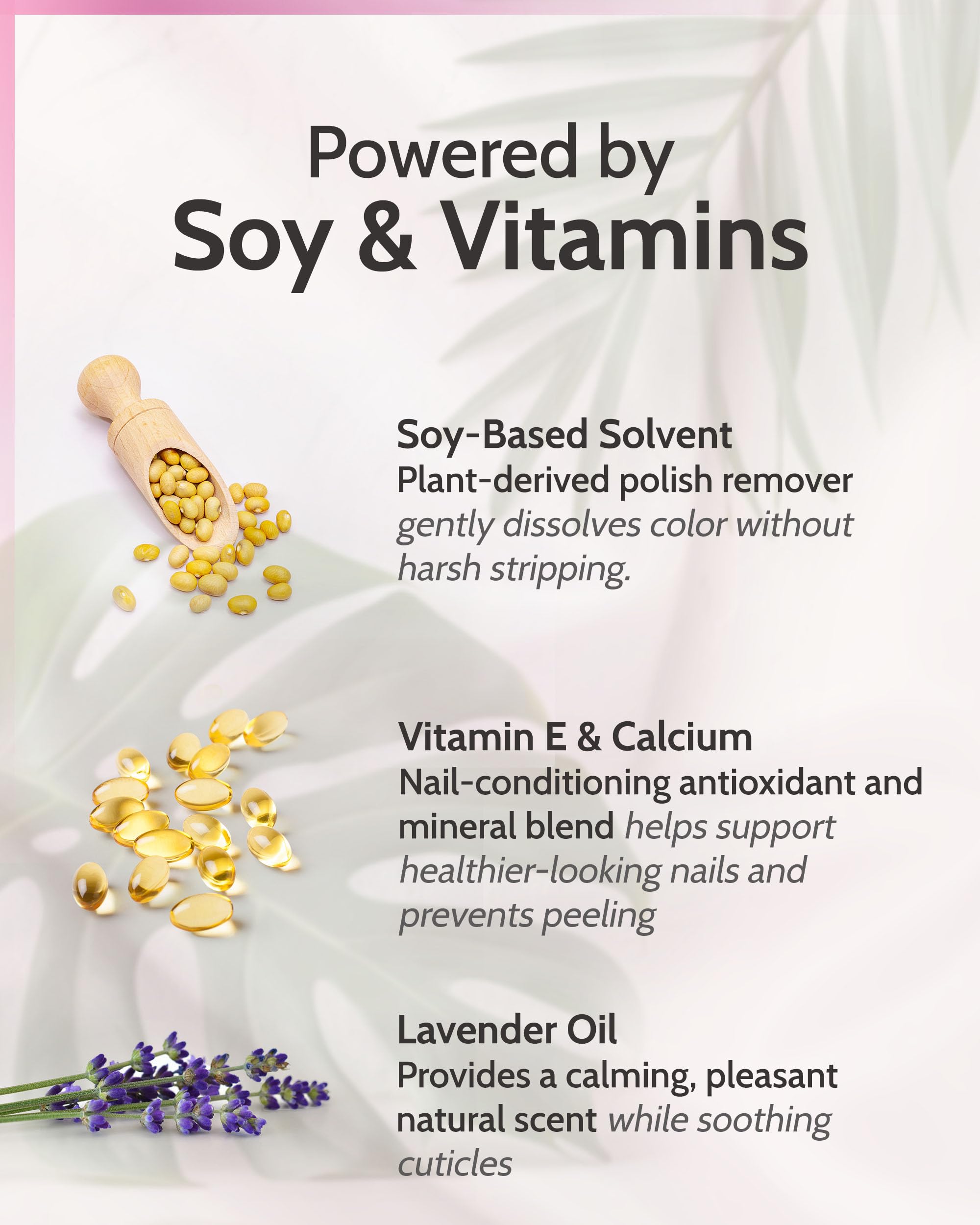 Karma Organic ingredients label showcasing soy-based and lavender oil clean-beauty benefits