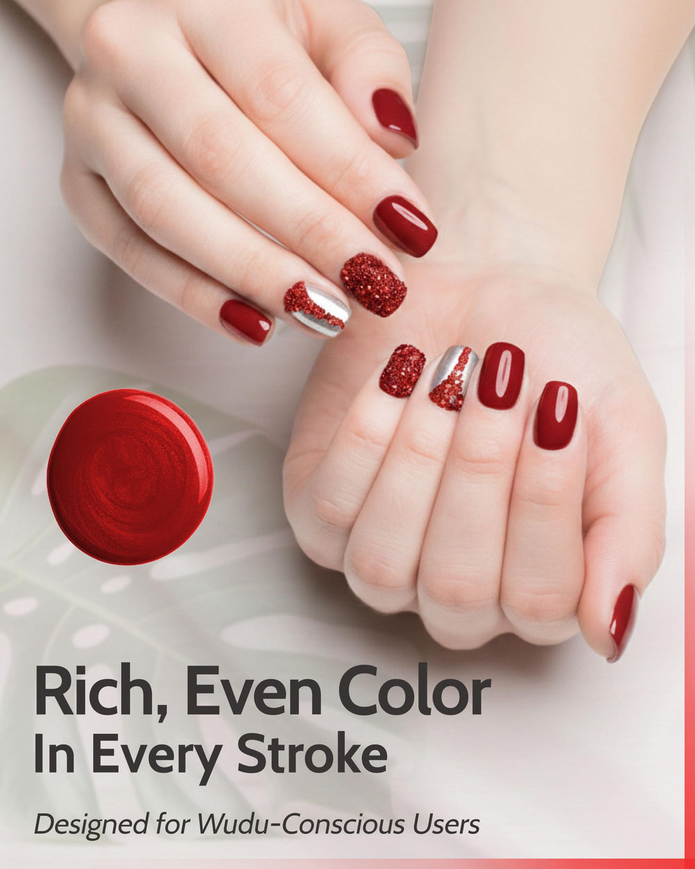 karma organic swatch on deep skin showing inclusive shade visibility