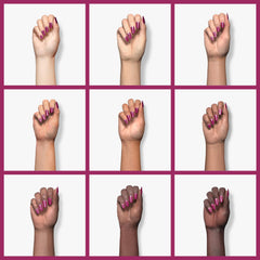 karma organic color swatch on hand illustrating true-to-tone benefit