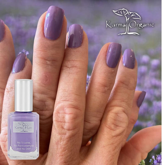 karma organic brush stroke of STRAPPY SANDALS showing smooth coverage and fast dry