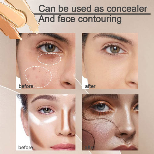 KARNAR open palette showing three cream shades to correct and contour skin