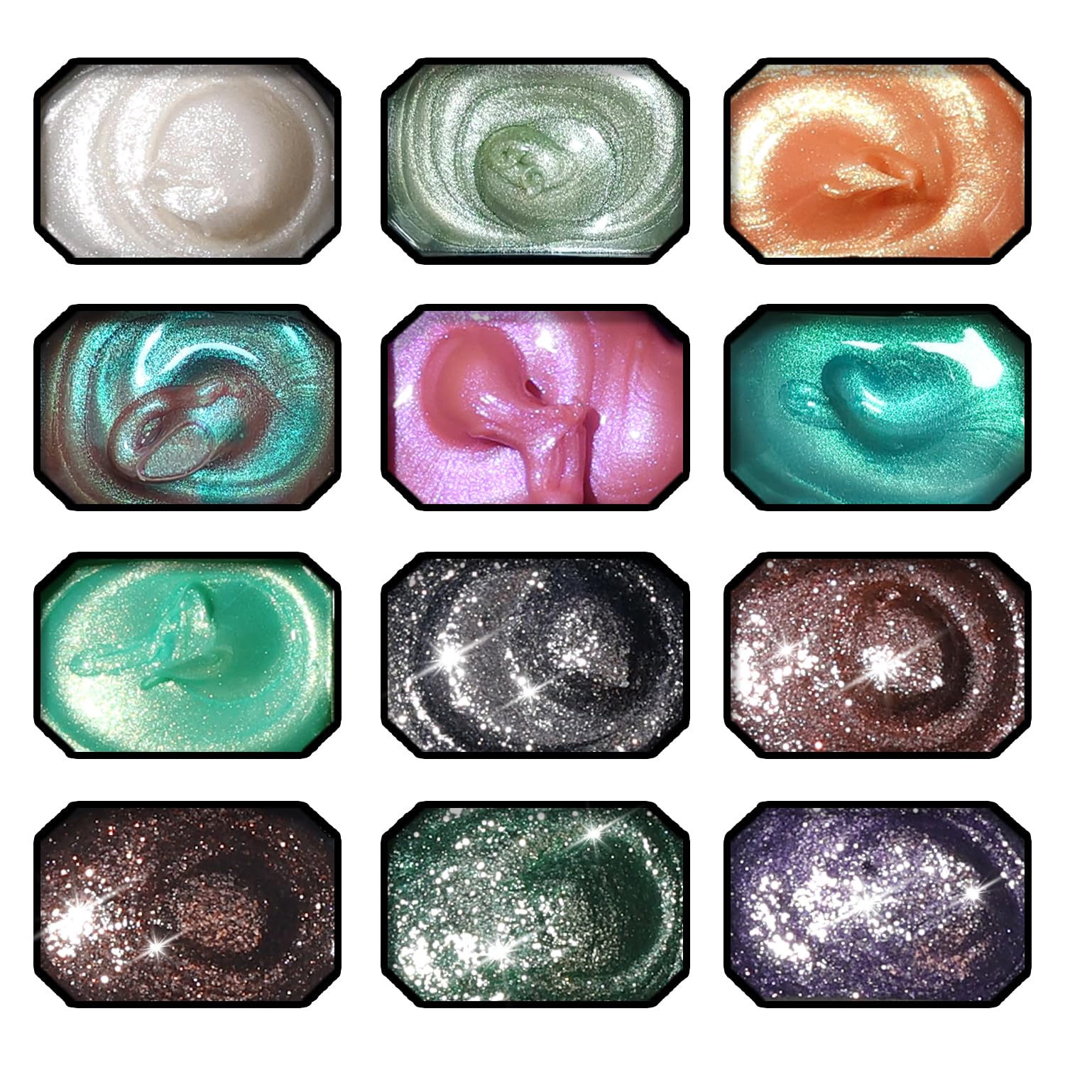 Karroy brush detail with painted strokes illustrating fine-line control for intricate nail art