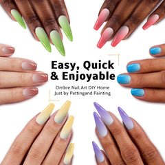 Karroy color palette display of sixteen vivid shades for varied gradient looks
