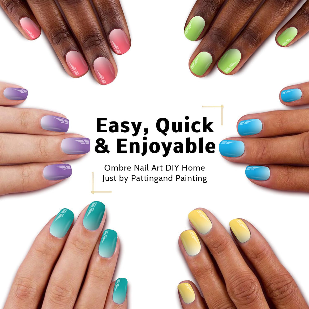 Karroy color swatches lined up to display vibrant gradient choices
