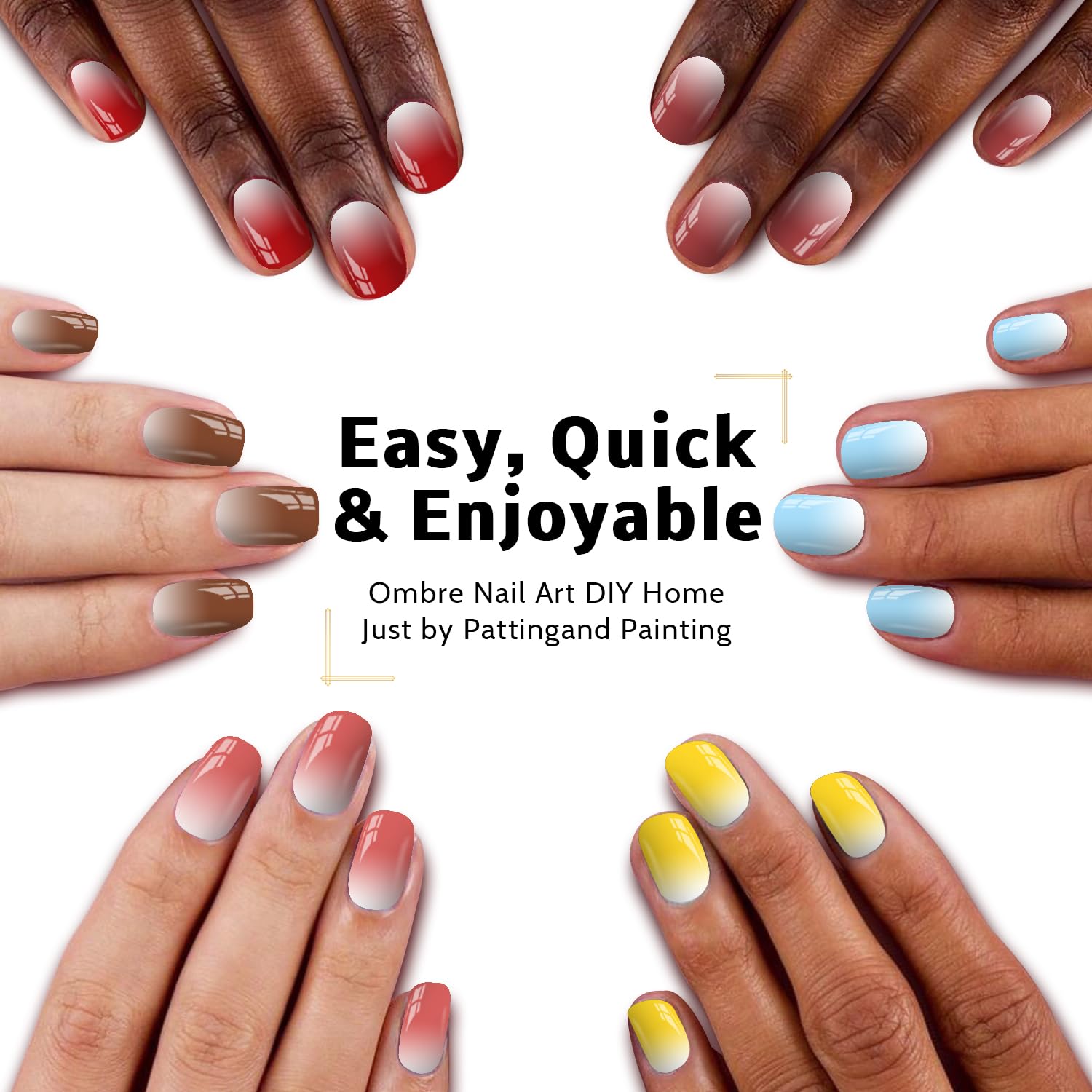 Karroy color swatch array on palette displaying nine vibrant shades for versatile gradients