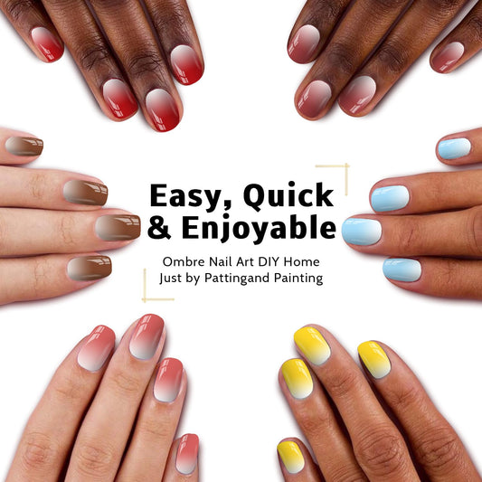 Karroy color swatch array on palette displaying nine vibrant shades for versatile gradients