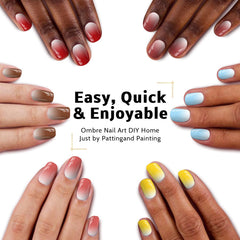 Karroy color swatch array on palette displaying nine vibrant shades for versatile gradients