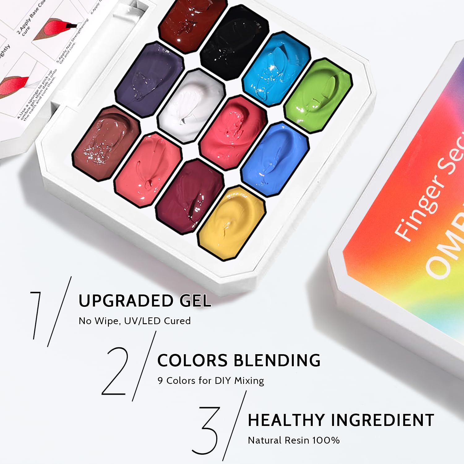 Karroy cured ombre nails in lifestyle shot highlighting wearable gloss
