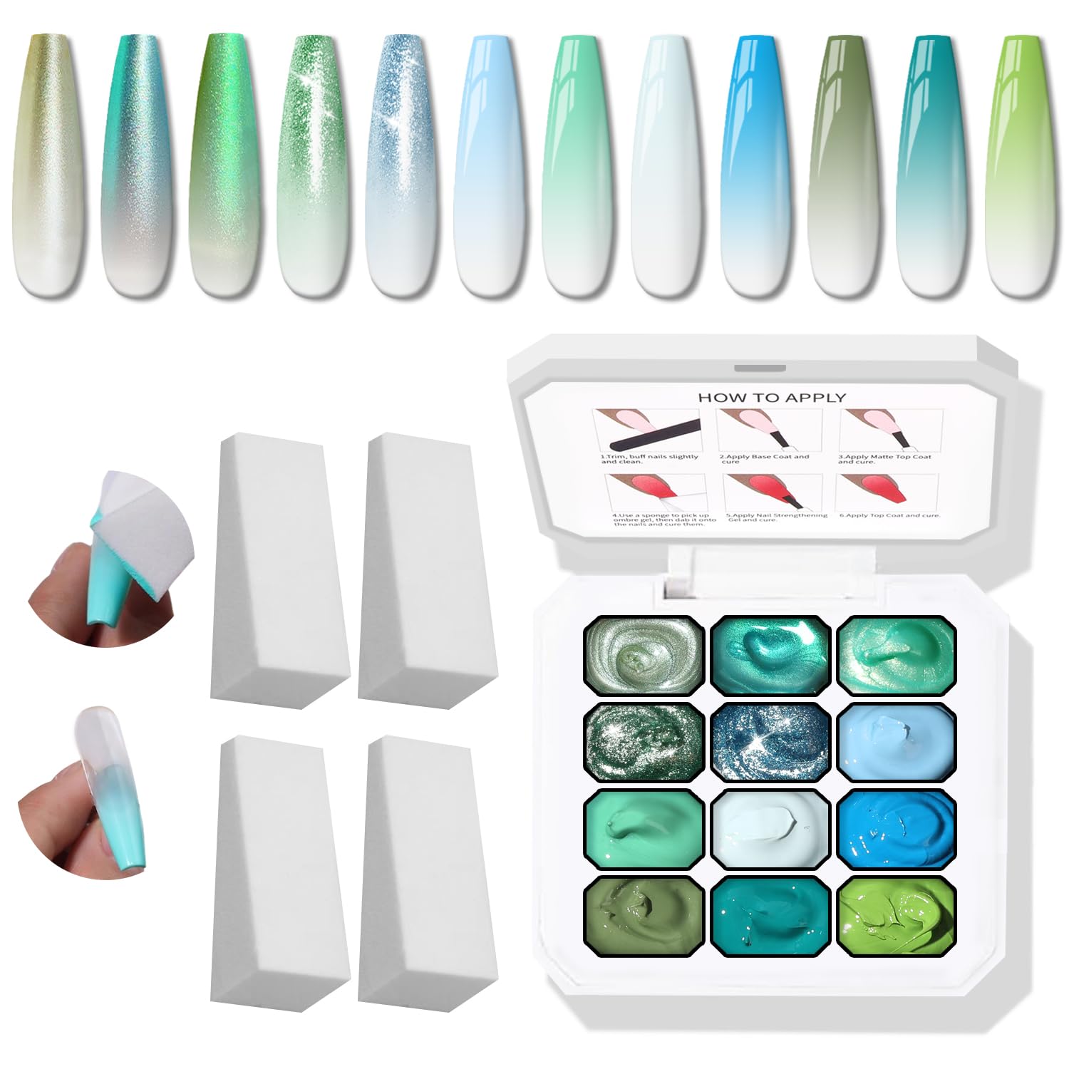 Karroy front packaging showing 12-color gel palette and kit convenience