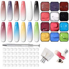 Karroy front packaging showing 12-color palette and easy ombre use