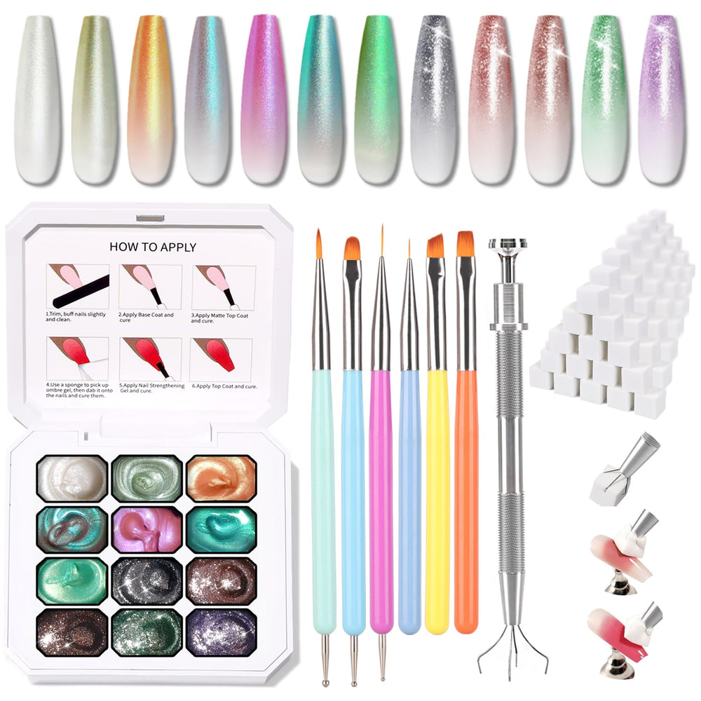 Karroy front packaging showing 12-color ombre gel set and gifting appeal