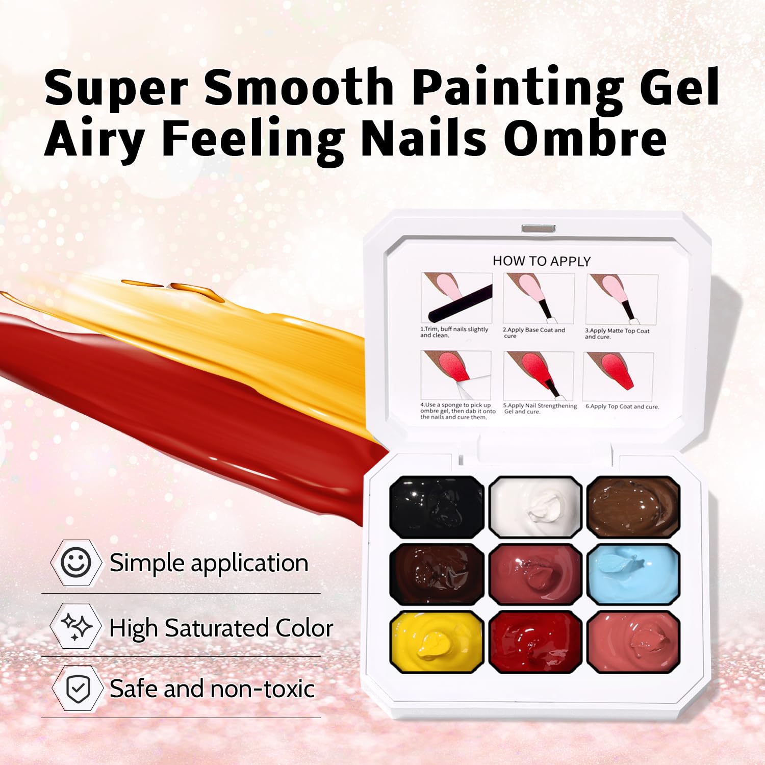Karroy sponge application demonstrating dabbing technique for smooth ombre blending benefit