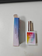 Karroy top coat packaging beside UV/LED lamp indicating lamp-cured convenience