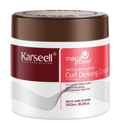 Karseell front jar showing product packaging and easy scoop for styling