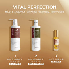 Karseell hair oil dropper applying oil to ends for smooth shine
