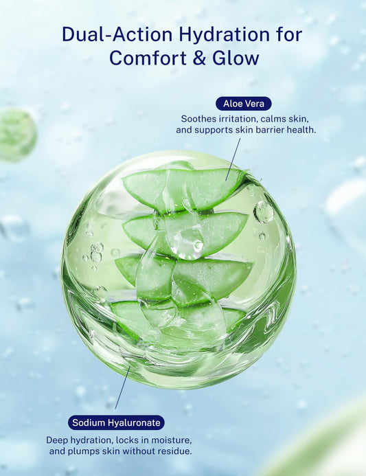 KARUNO close-up gel texture highlighting hydrating hyaluronic formula
