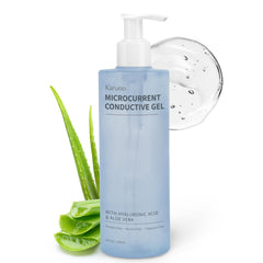 KARUNO front bottle showing clean conductive gel for device treatments