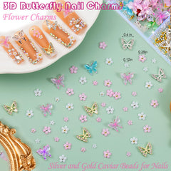 Kasither 3D flower charms detail adding dimension and floral accents