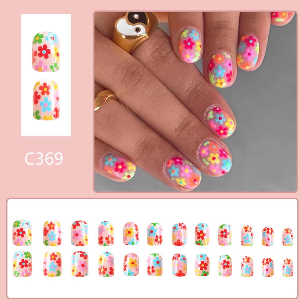 KASOICRA close-up of colorful flower design showing glossy finish and detail