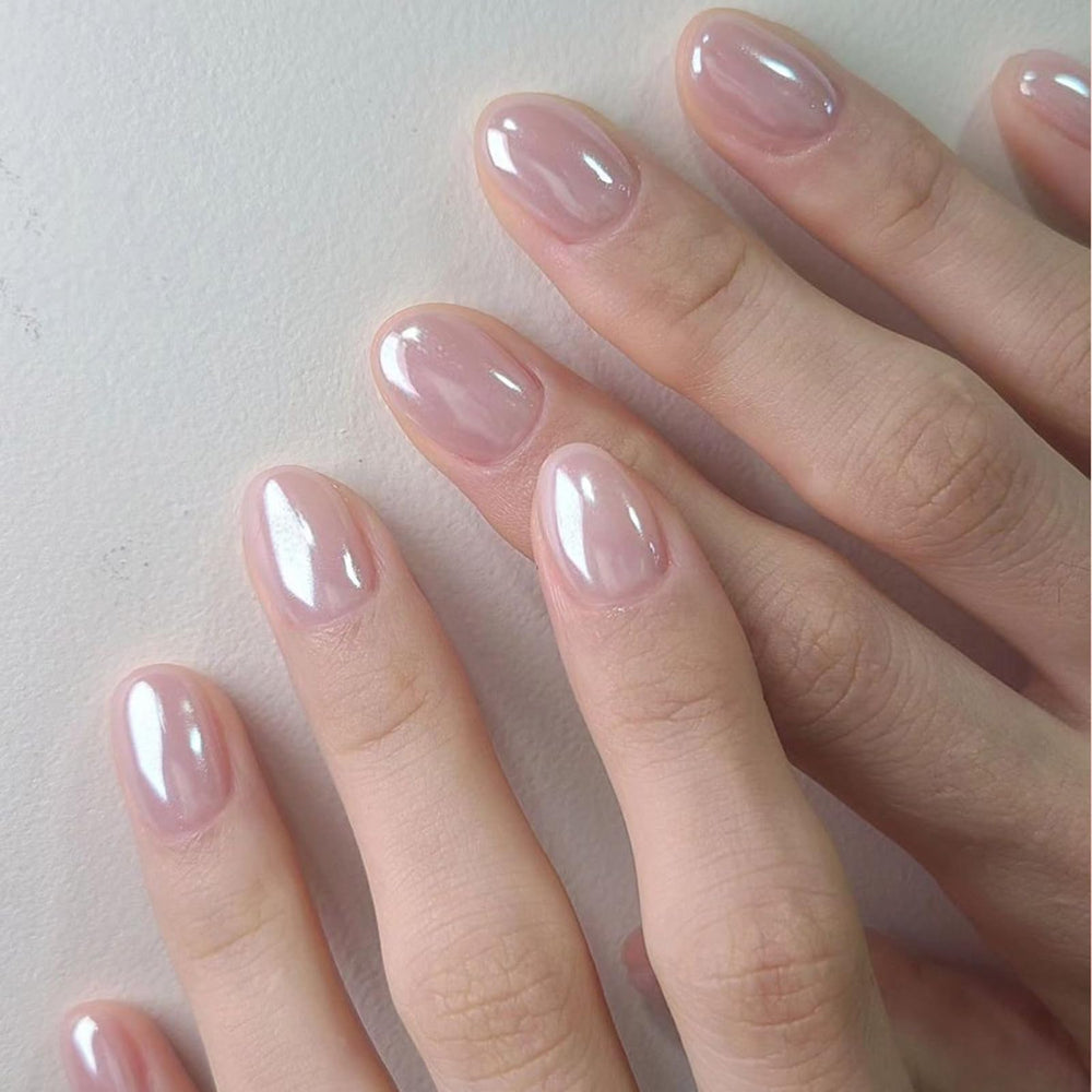 KASOICRA front packaging showing full almond press-on kit and benefits