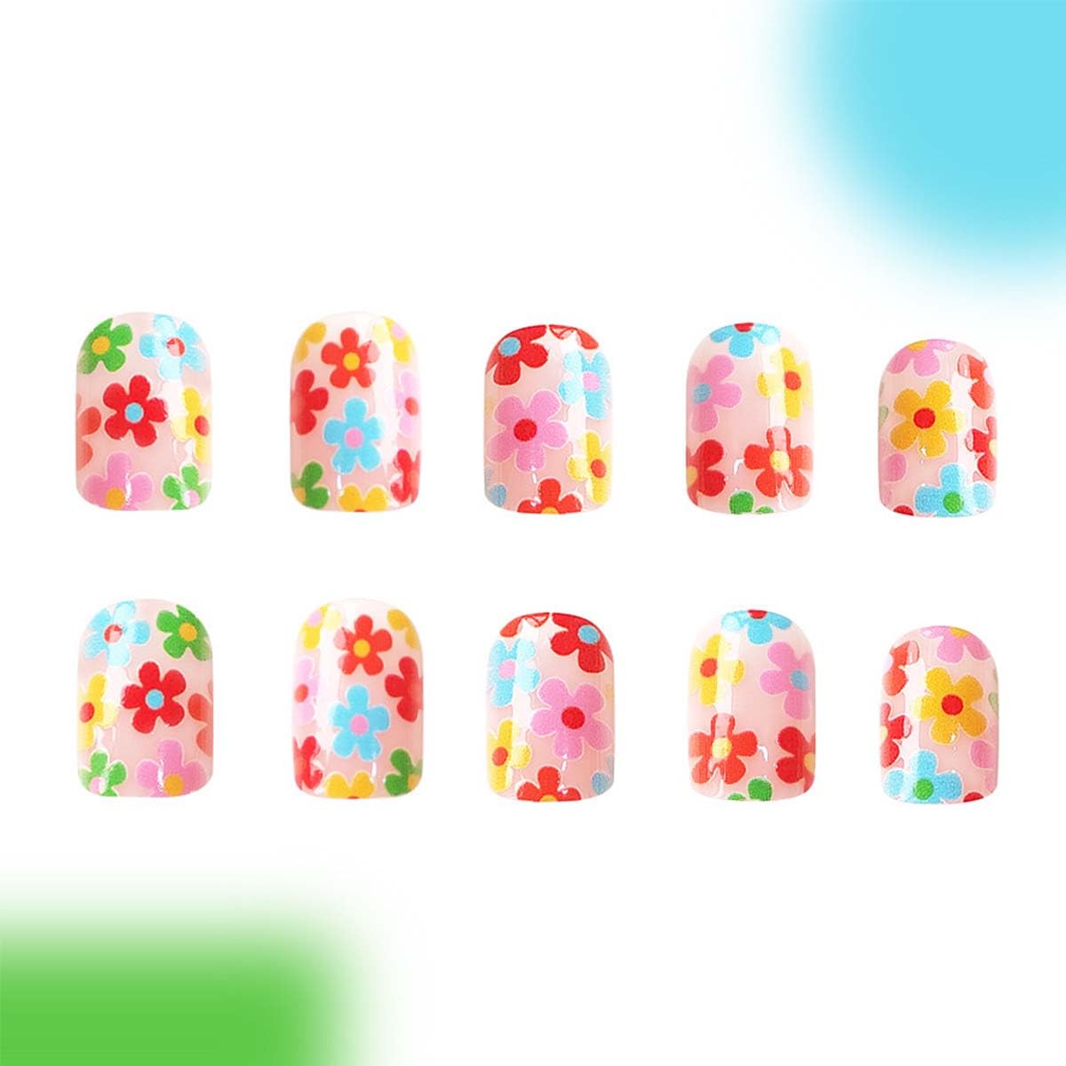 KASOICRA set laid out with jelly tabs wooden stick and nail file for easy use