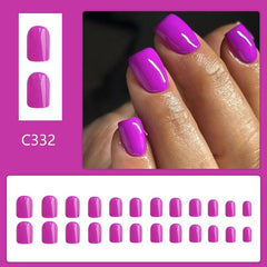 KASOICRA close-up of purple nail texture highlighting smooth sheen and salon-quality appearance