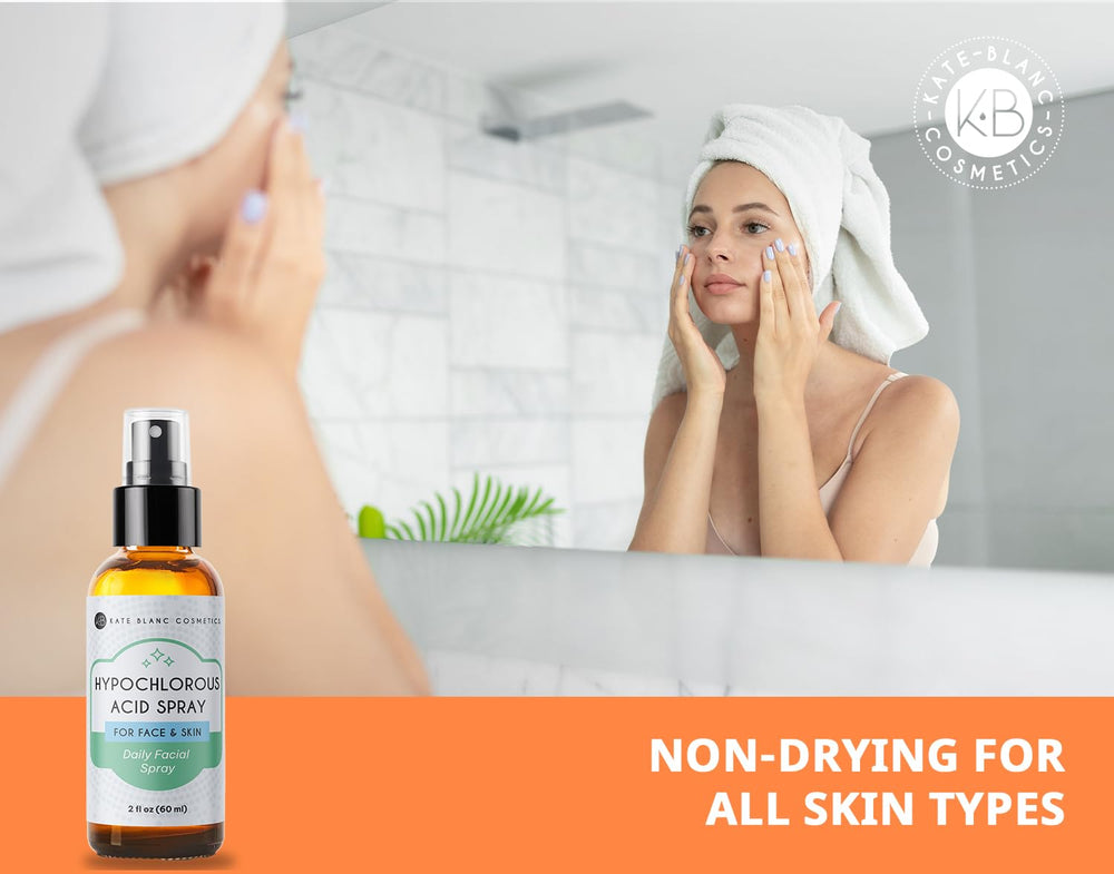 Kate Blanc Cosmetics used in bathroom routine to refresh skin