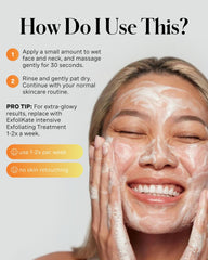 Kate Somerville product being applied to cheek showing smooth spread and gentle exfoliation benefit