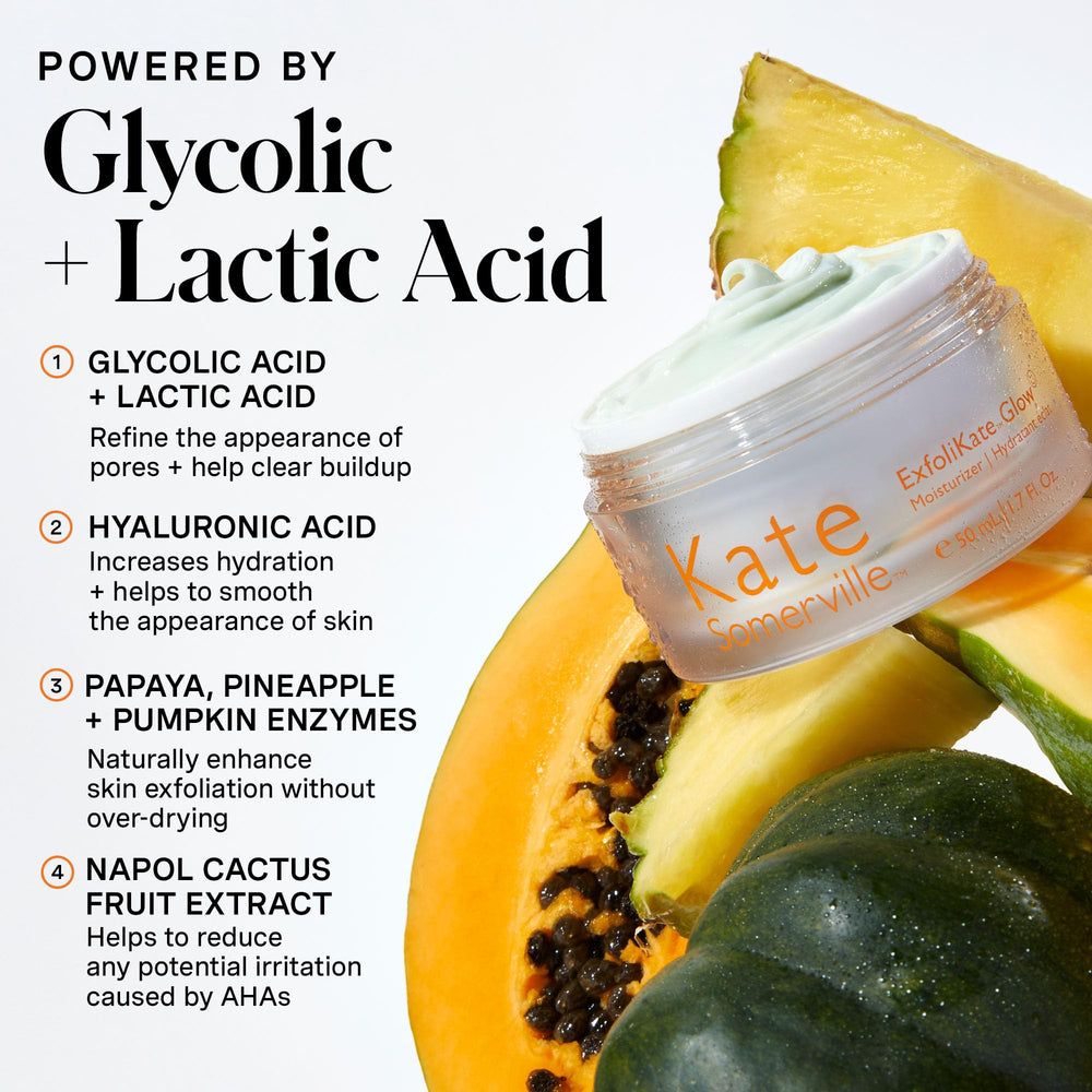 Kate Somerville cream texture close-up highlighting smooth, hydrating finish