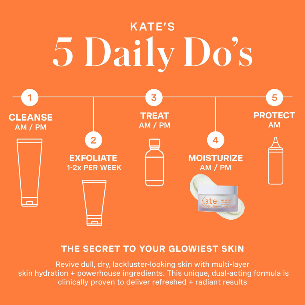 Kate Somerville moisturizer layered over serum demonstrating compatible layering benefit