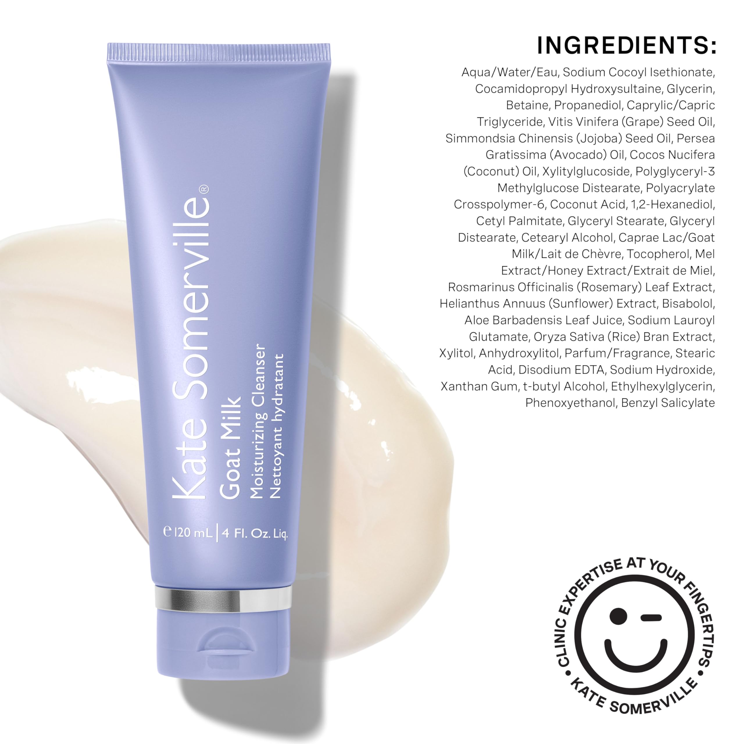 Kate Somerville non-foaming application demo demonstrating gentle cleansing