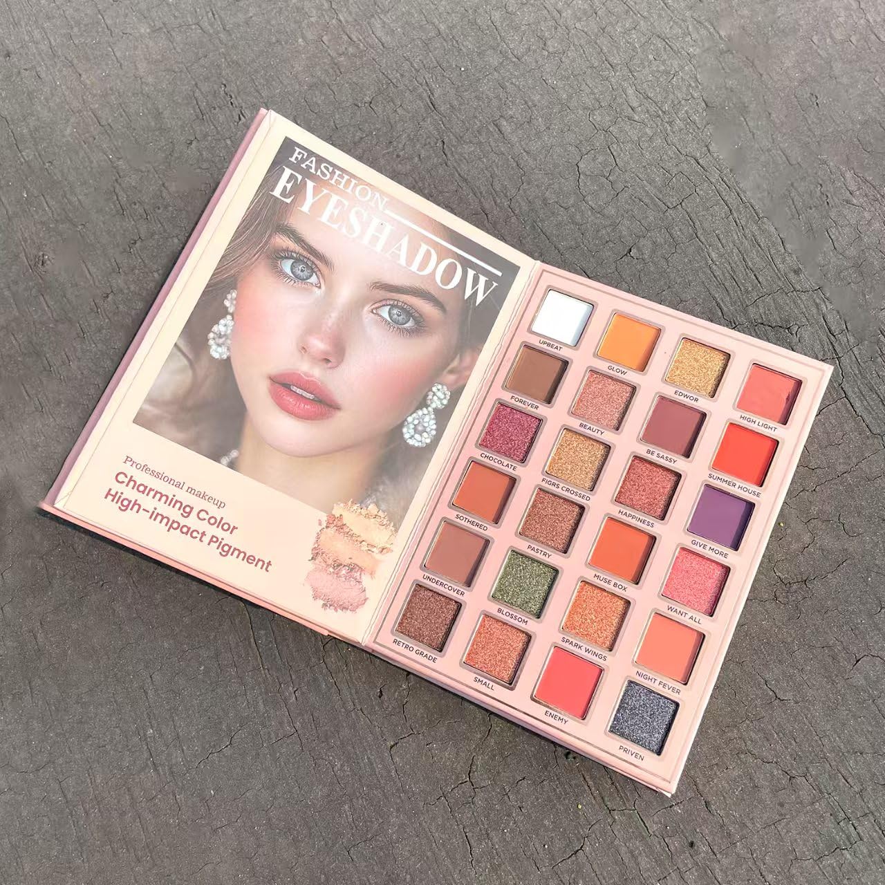 Katiluxiya blush and highlighter pans demonstrating blendable cheek color