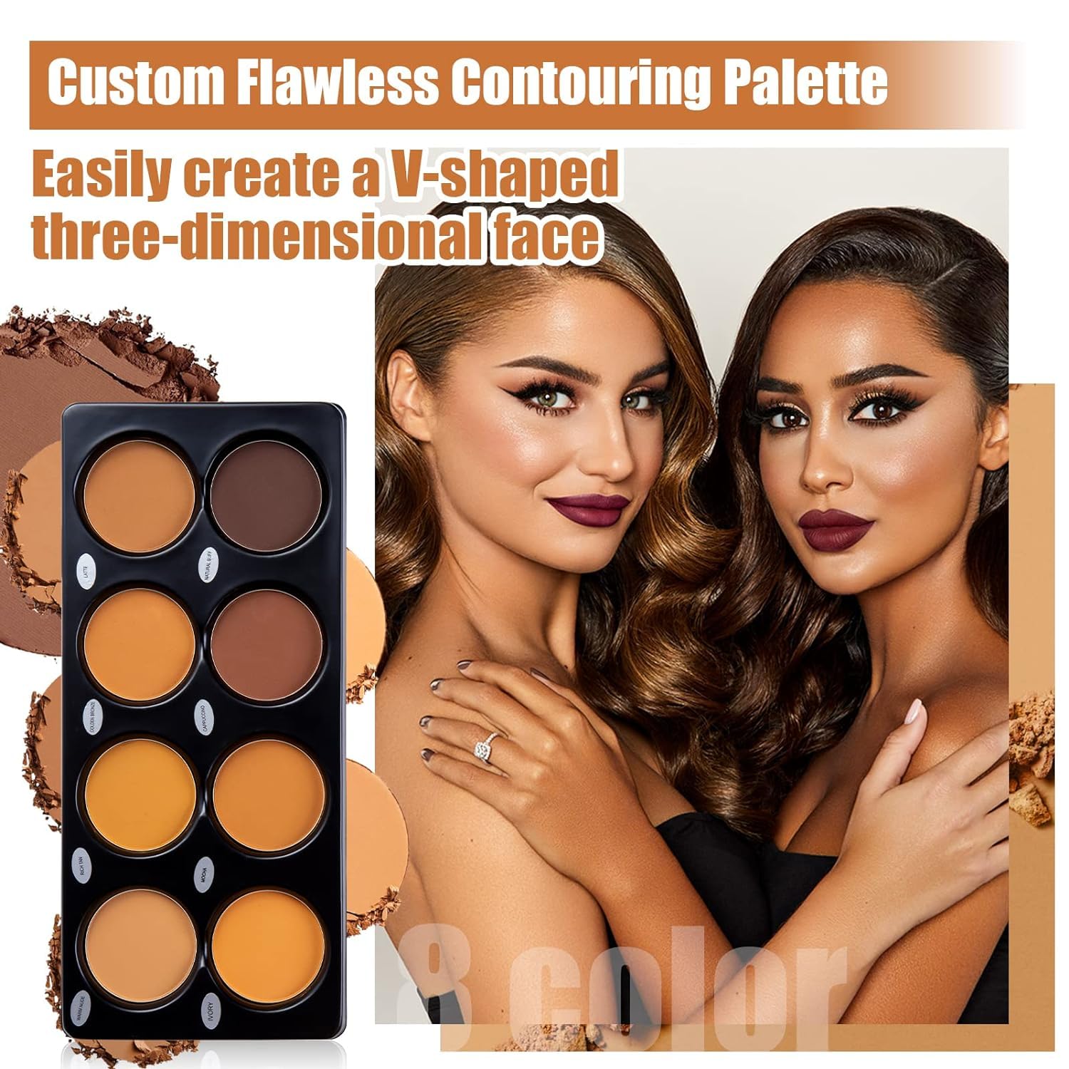 Katiluxiya close-up of powder texture, illustrating smooth blendable finish and silkiness