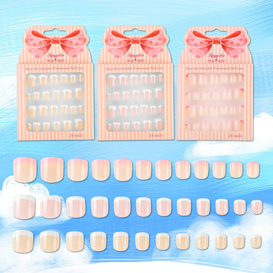 Kawyehu close-up of nail tips texture and smooth finish for comfort
