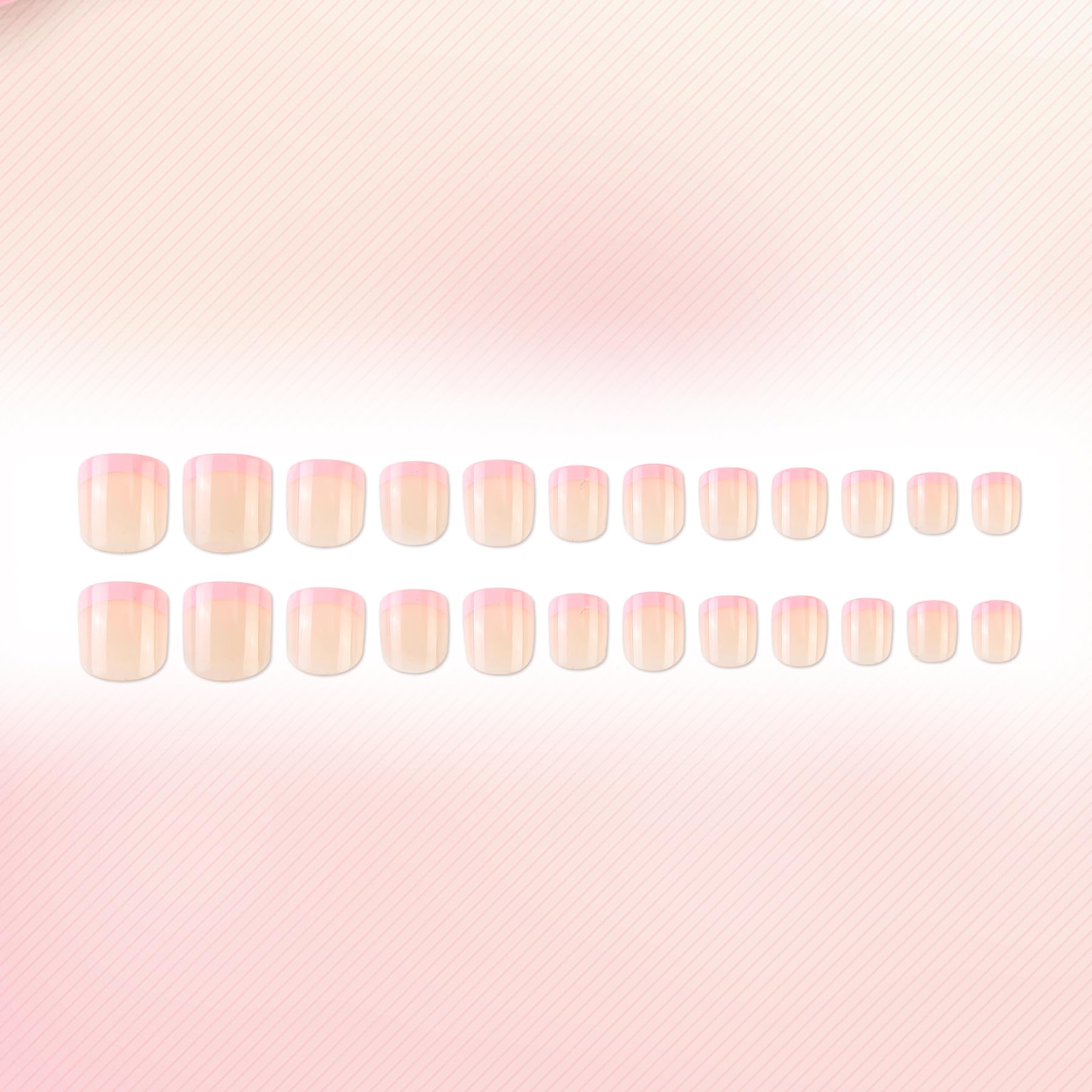 Kawyehu short nail on a finger for accurate size and natural fit