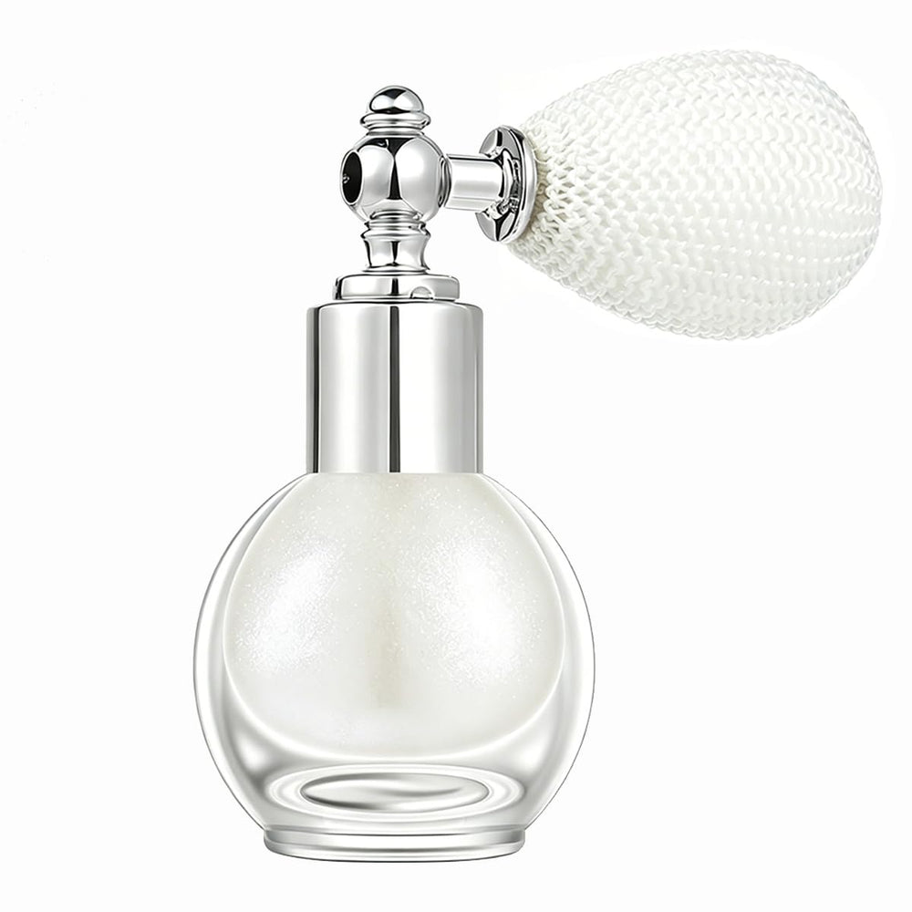 Kaynest front bottle showing pearl white highlighter spray for festival-ready glow