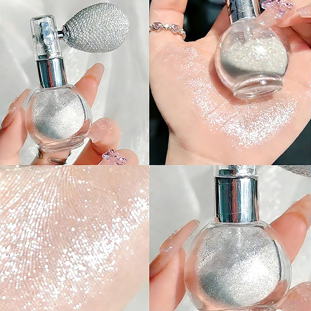 Kaynest swatch on cheekbone showing shimmering finish that sculpts features