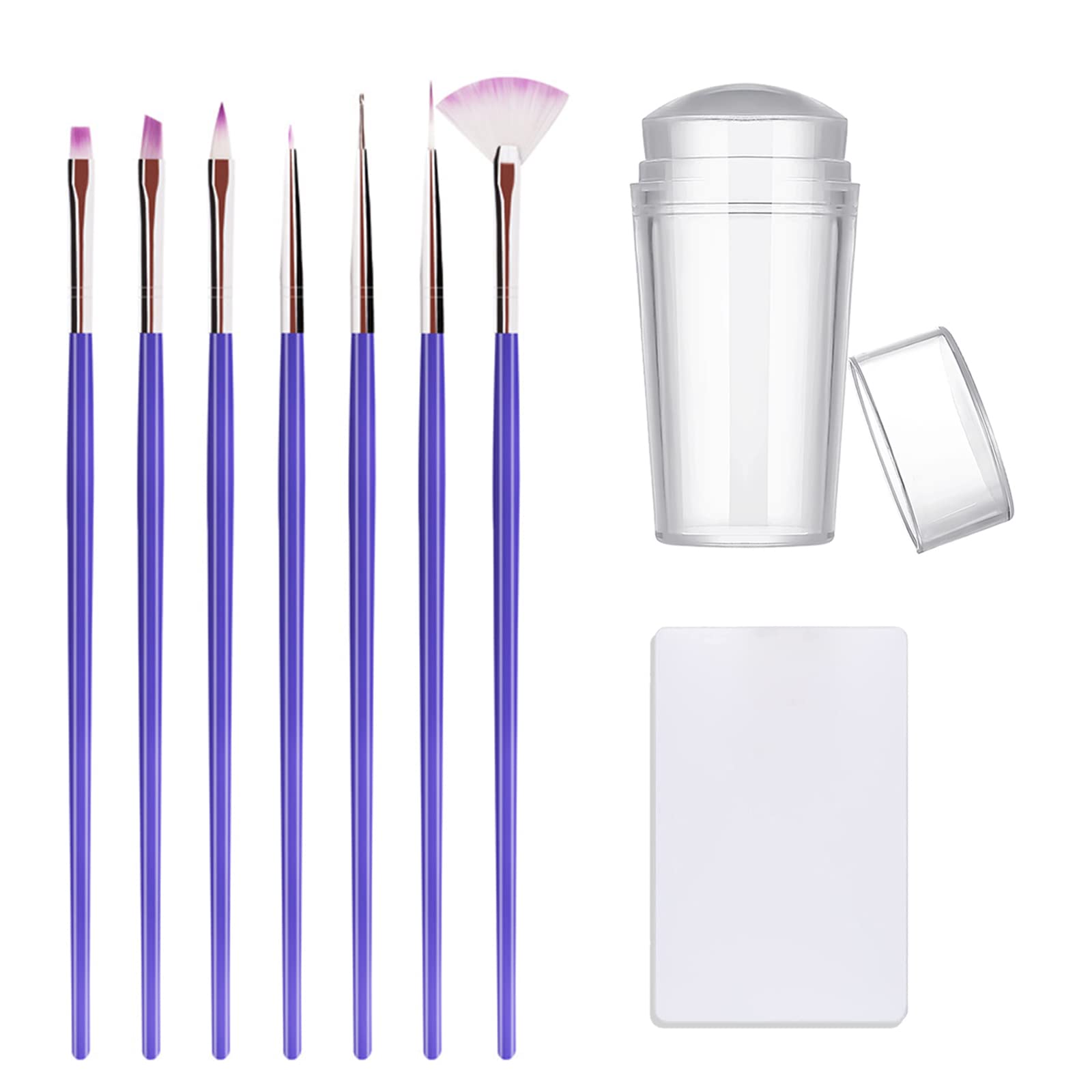 KAYZON front view of jelly stamper kit showing tools and portability benefit