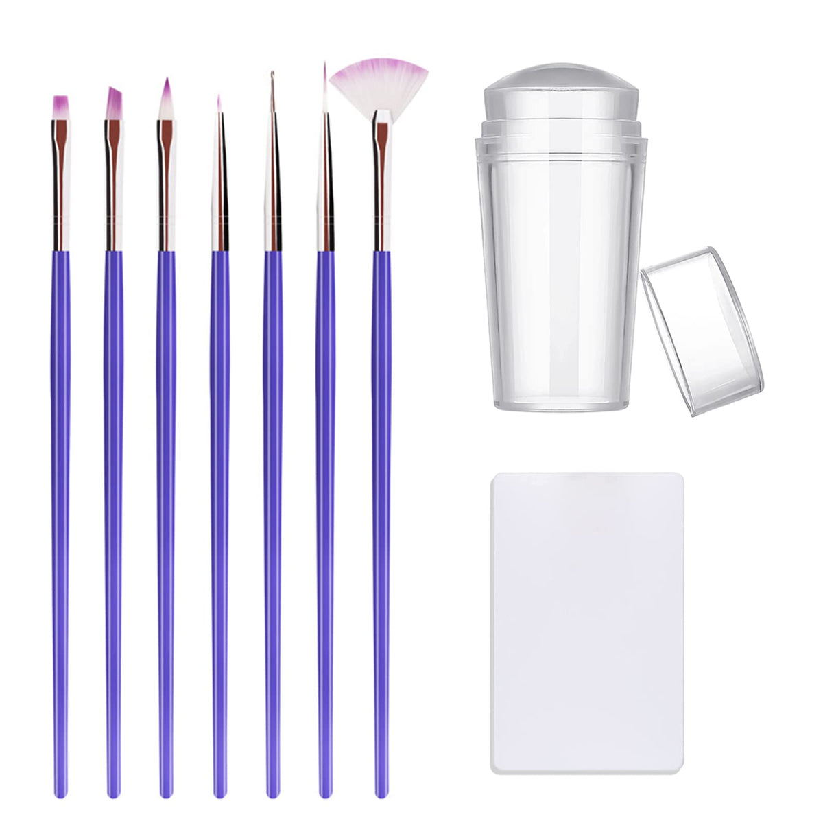 KAYZON front view of jelly stamper kit showing tools and portability benefit